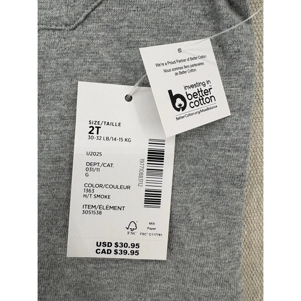 Gymboree Short Sleeve Pocket Grey Top Kids Size 2 T